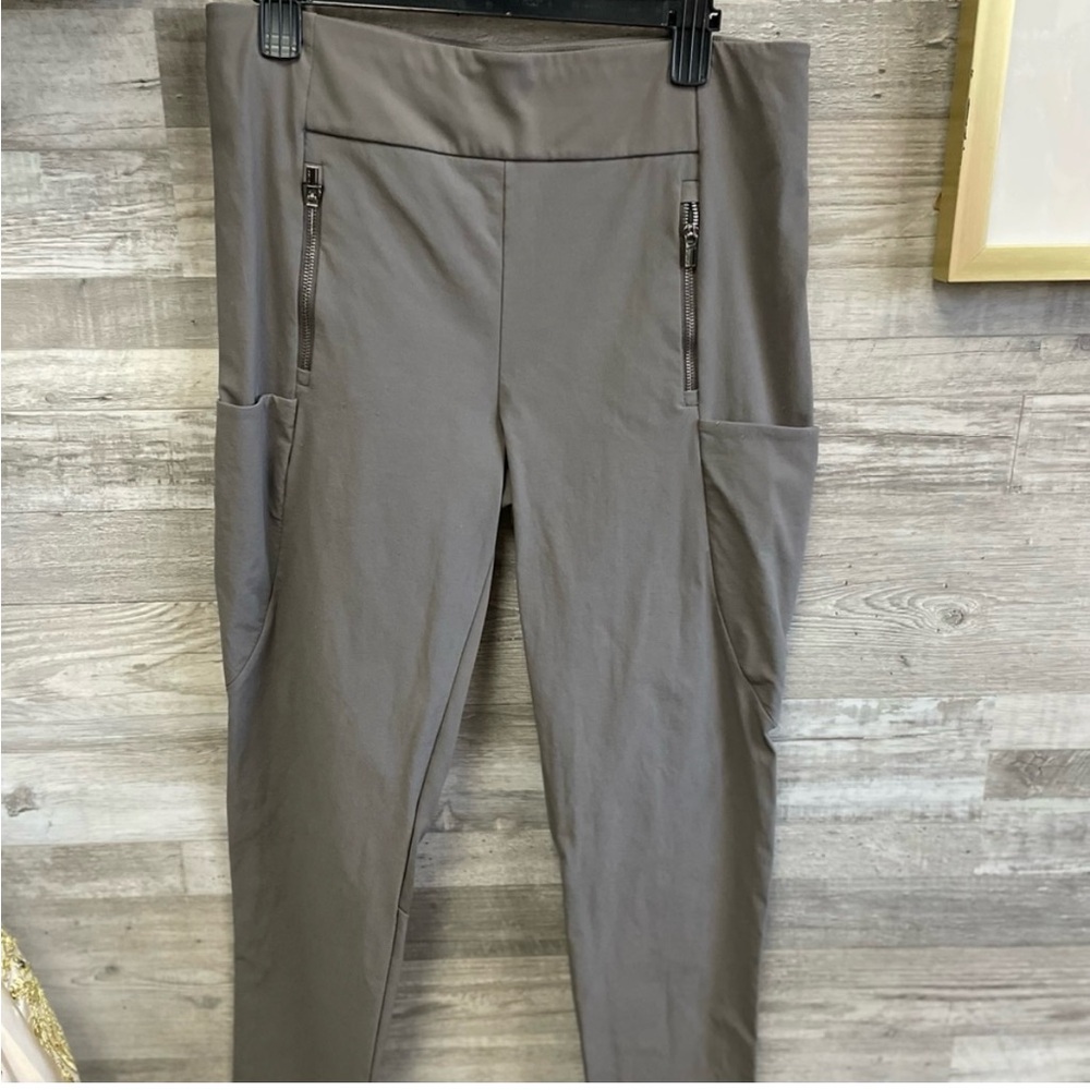 Athleta headlands hybrid tight gray leggings pockets Ankle Pants Sz 14 plus - Picture 2 of 3
